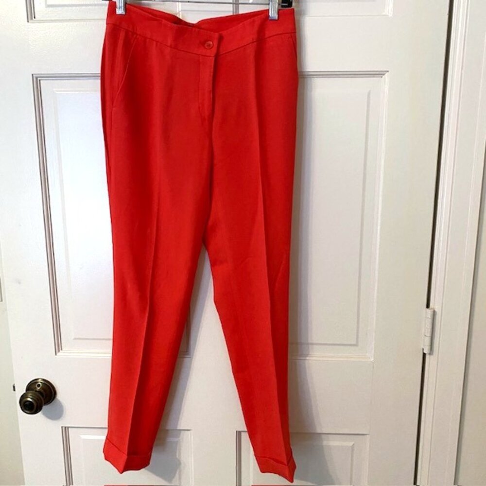 Etro Straight Leg Trousers Ankle Cropped Size 40